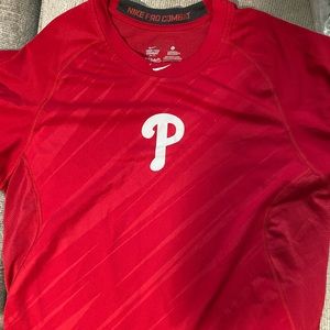 Nike pro combat Phillies shirt